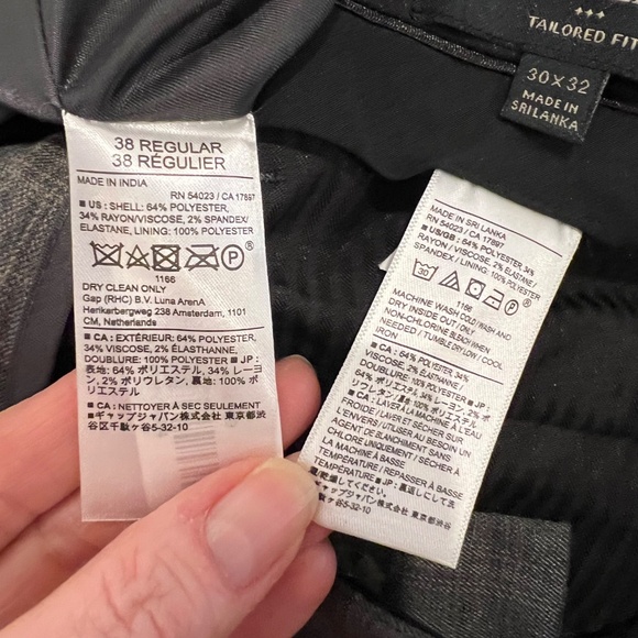 Banana Republic Suit Mens 38R Jacket 30x32 Pants Gray Brown Check Tailored Fit - Picture 13 of 14